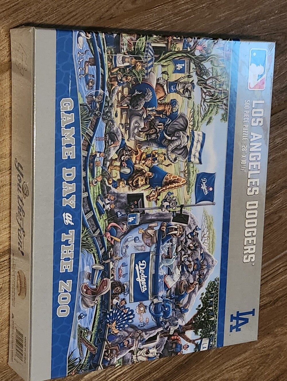 Dodgers Game Day at the Zoo 500-Piece Puzzle - Blue